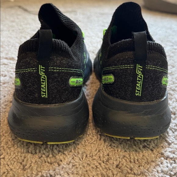 Brooks Glycerin StealthFit 20 Men's Black Green Running Tennis Shoes 10.5 - Picture 3 of 6